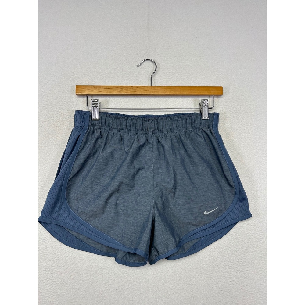 Nike Dri-FIT Tempo Running Shorts Womens Small Blue Excellent Heathered Active